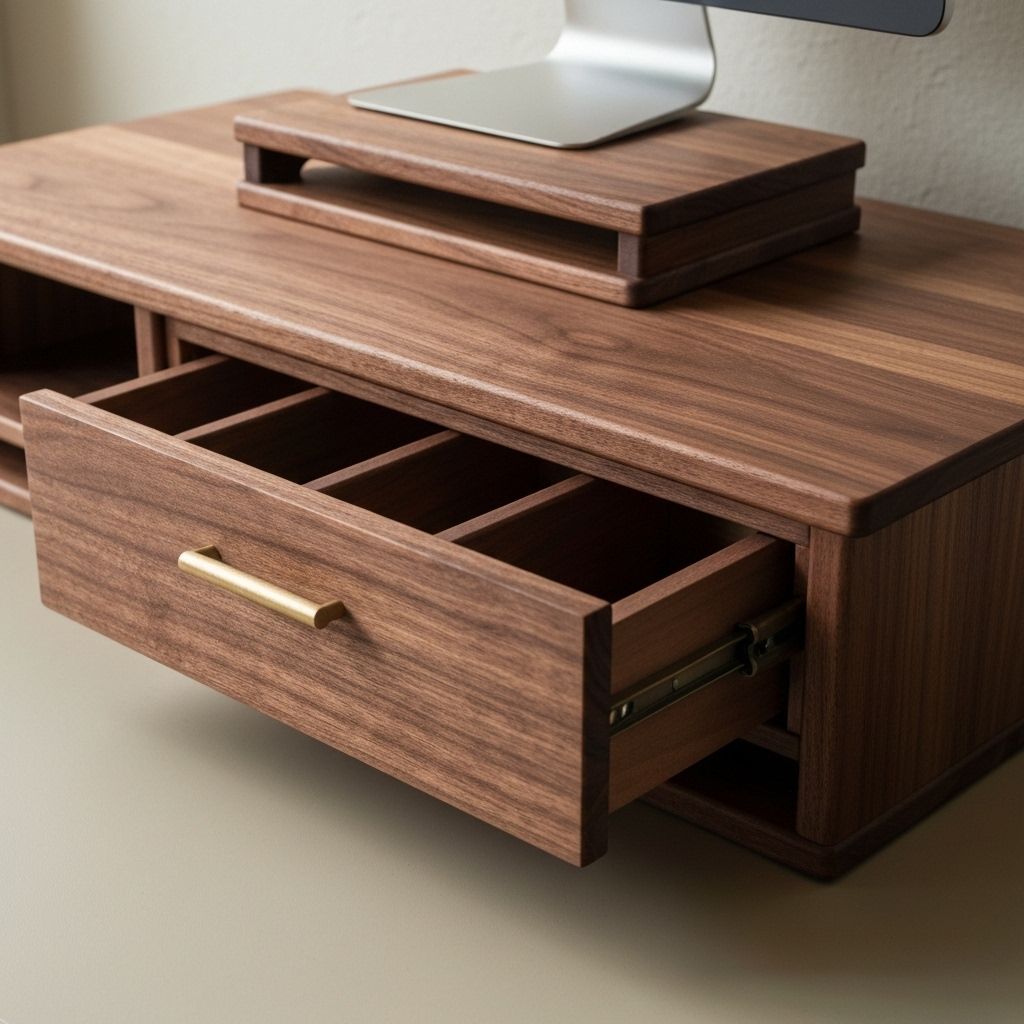Monitor Stand with Drawer